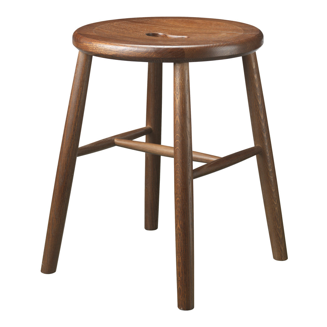 Borge Mogensen J27 Stool by FDB Mobler - Mid-Century Modern Oak Wood Bar Stool for Kitchen, Dining & Lounge Areas
