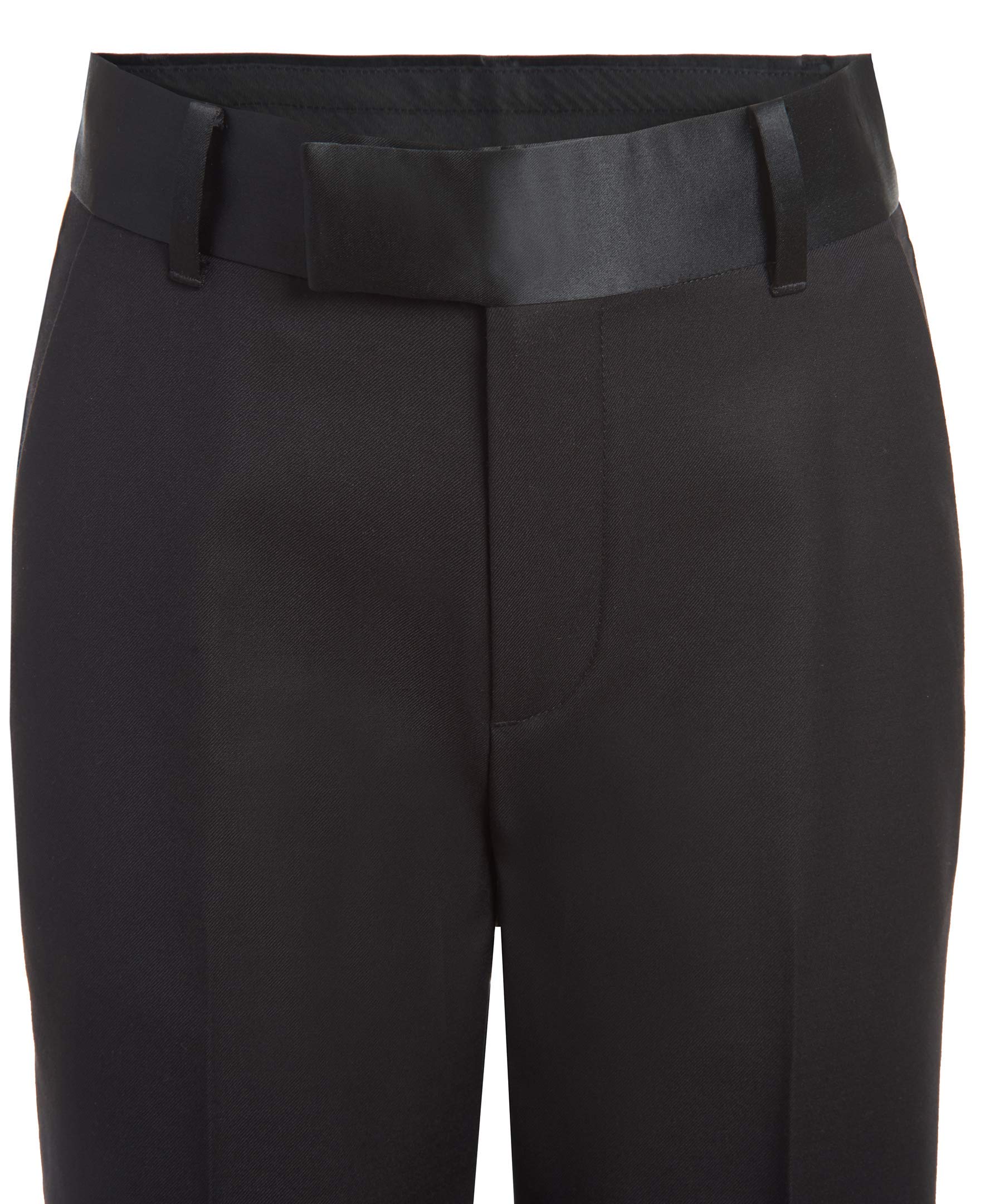 Calvin Klein Boys' 2-Piece Formal Tuxedo Suit Set with Jacket & Dress Pants | Satin Trim Detailing & Functional Pockets | Perfect for Weddings, Prom & Special Occasions