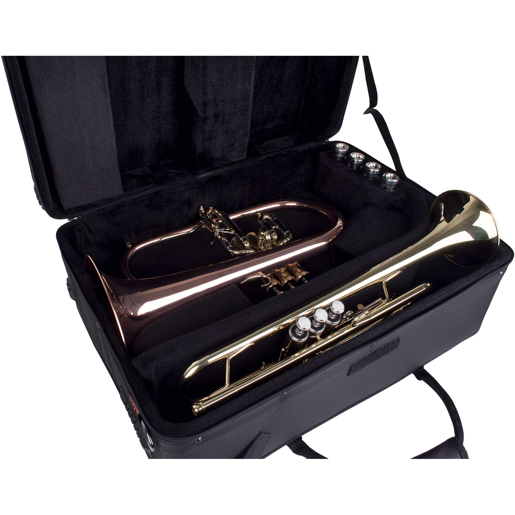 Protec Trumpet & Flugelhorn PRO PAC Case PB301F - Durable Instrument Protection for Musicians & Travel - Perfect for Gig Bags, School Band, and Professional Performances