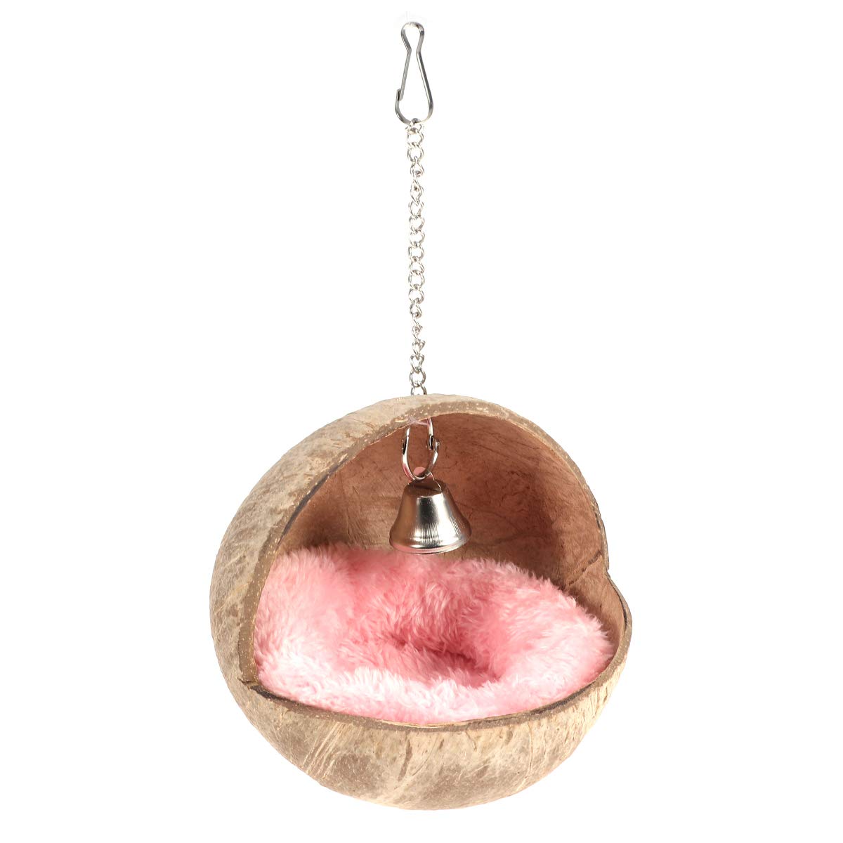 Totority Natural Coconut Shell Hamster Bed - Cozy Sleeping Nest for Hamsters, Gerbils & Small Pets | Perfect for Cage, Playpen & Travel Use