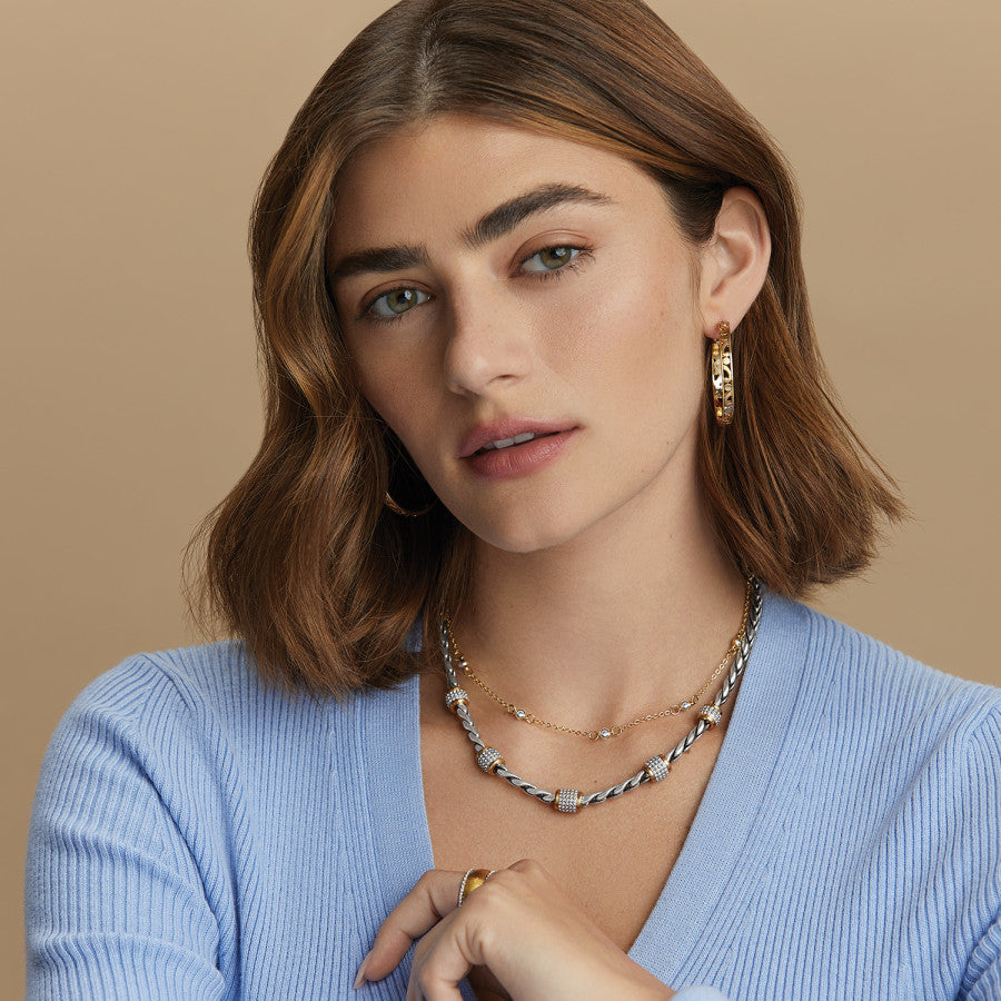 Meridian Necklace for Women - Elegant Gold Plated Pendant with Healing Crystal - Perfect for Yoga, Meditation & Spiritual Healing