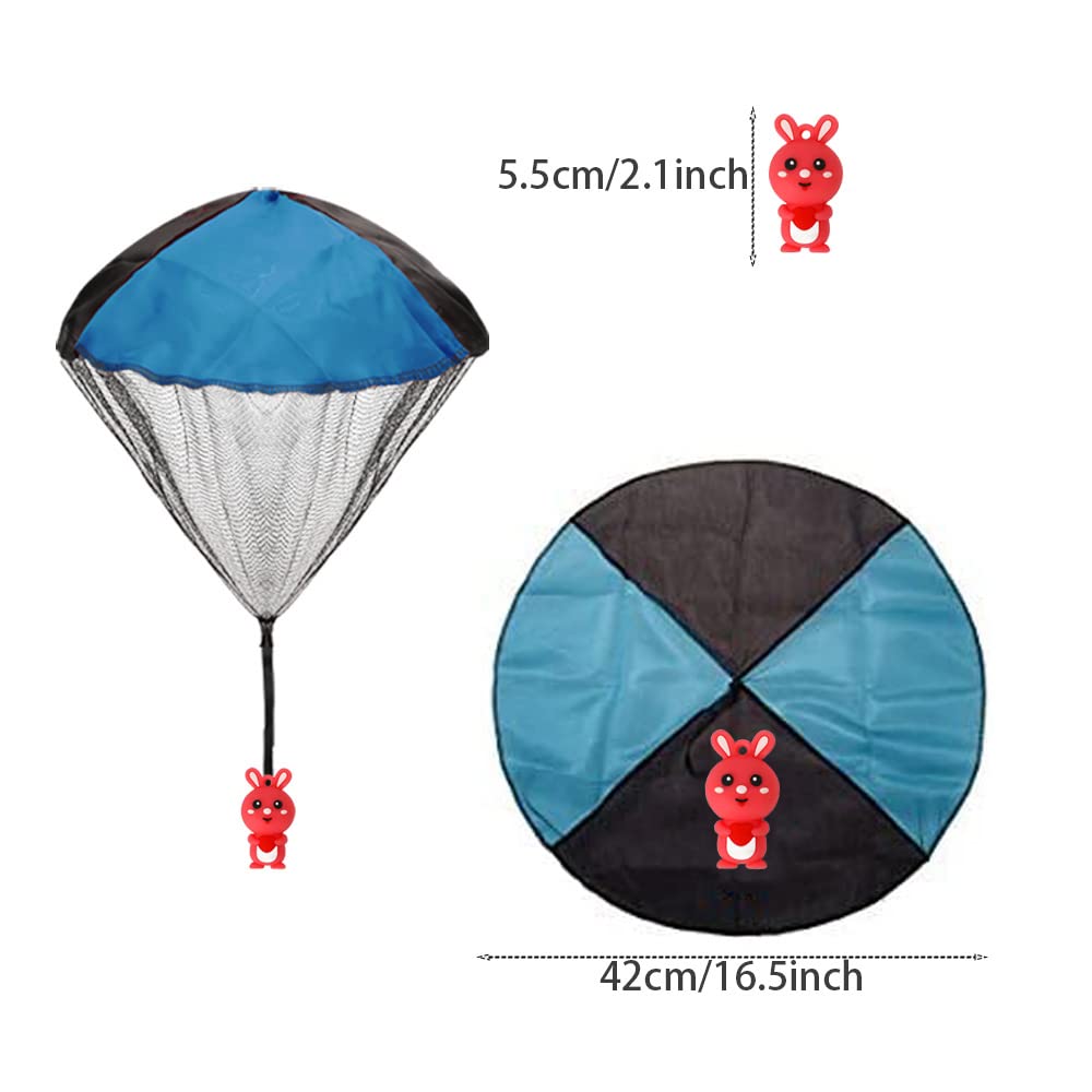 6 Pack Easter Egg with Parachute Toy - Fun Outdoor Easter Basket Stuffers for Kids, Boys & Girls - Perfect for Easter Egg Hunts, Party Favors & Spring Outdoor Play