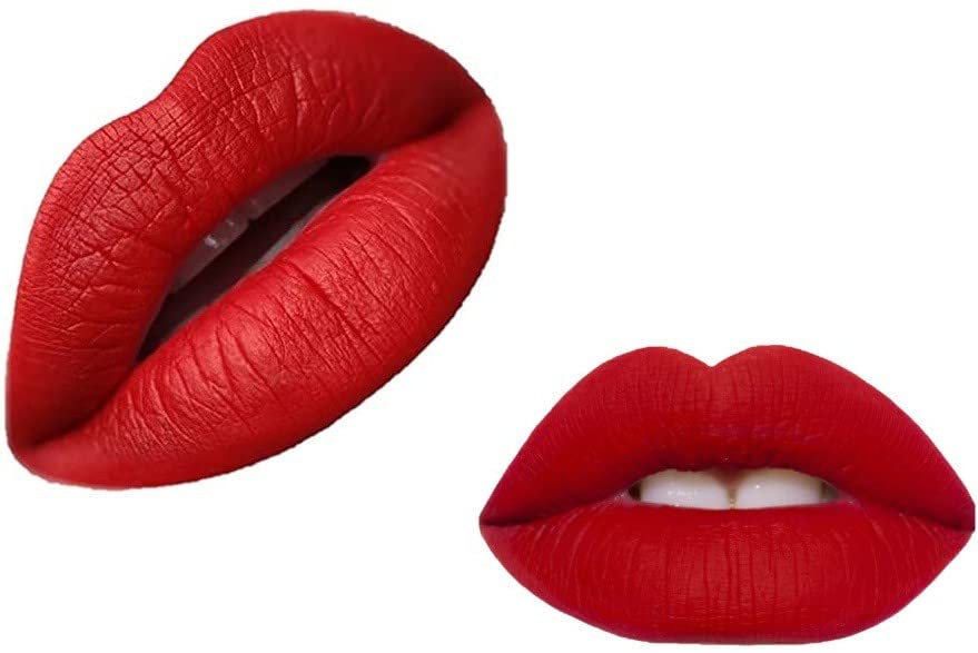 Long-Lasting Matte Lipstick - Waterproof, Lightweight, Blood Red Lip Color for All-Day Wear | Perfect for Parties, Date Nights & Special Occasions