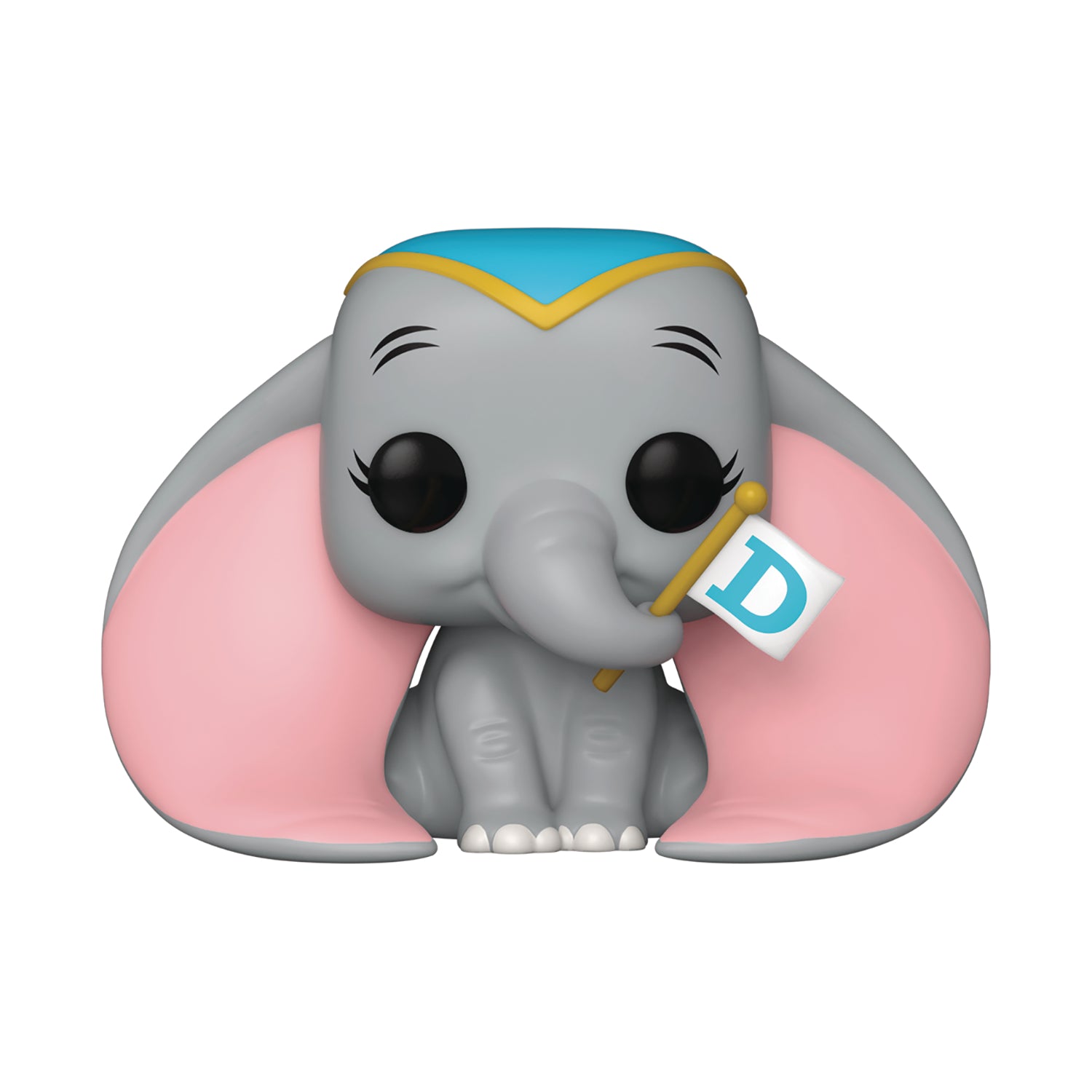 Disney Dumbo Plush Toy with Flag - Cute Flying Elephant Stuffed Animal for Kids, Baby Shower Gift, Nursery Decor, and Disney Movie Collection