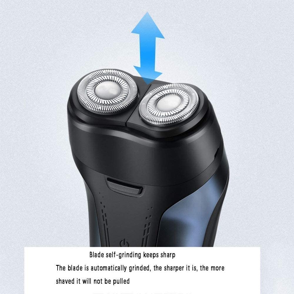 Rechargeable 100% Waterproof IPX7 Electric Shaver for Men - Wet & Dry Rotary Shaving Razor with Pop-up Trimmer - Perfect for Travel, Gym & Daily Grooming - Ideal Gift for Father's Day & Christmas