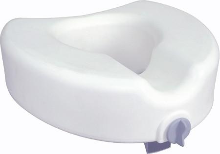 Raised Toilet Seat with Handles - Adjustable Height for Elderly & Disabled - Non-Slip Bathroom Safety Aid for Seniors & Post-Surgery Recovery - Easy Installation for Home & Hospital Use