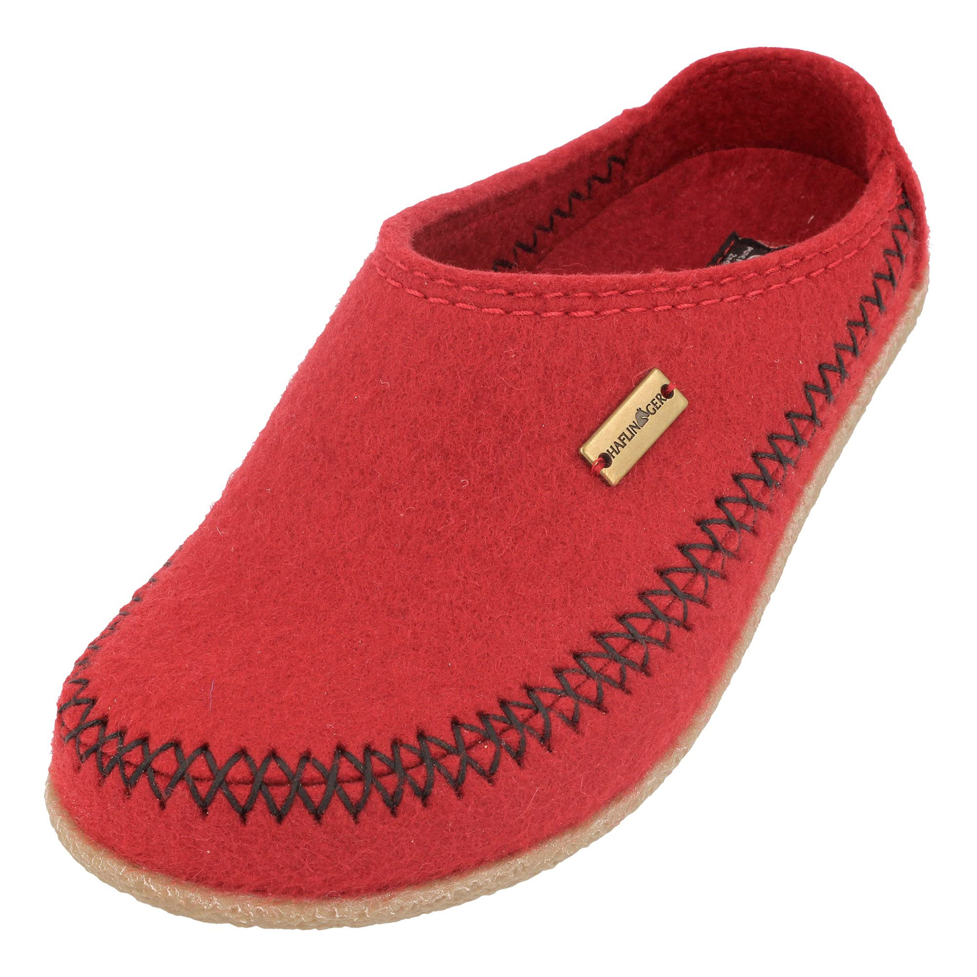 HAFLINGER Unisex Fletcher Credo Clog Slippers - Comfortable Wool Felt House Shoes for Men & Women - Perfect for Indoor, Spa, and Relaxation at Home