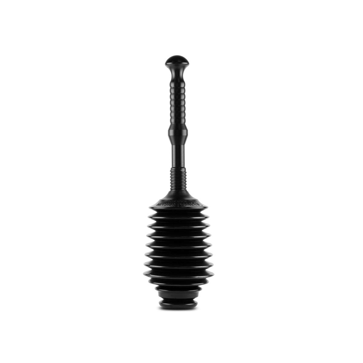 Master Plunger MP100-3 Heavy Duty Toilet Plunger - Powerful Clog Remover for Kitchen Sinks, Garbage Disposals & Toilets with Patented Air Relief Valve - Black - Perfect for Home, RV & Commercial Use