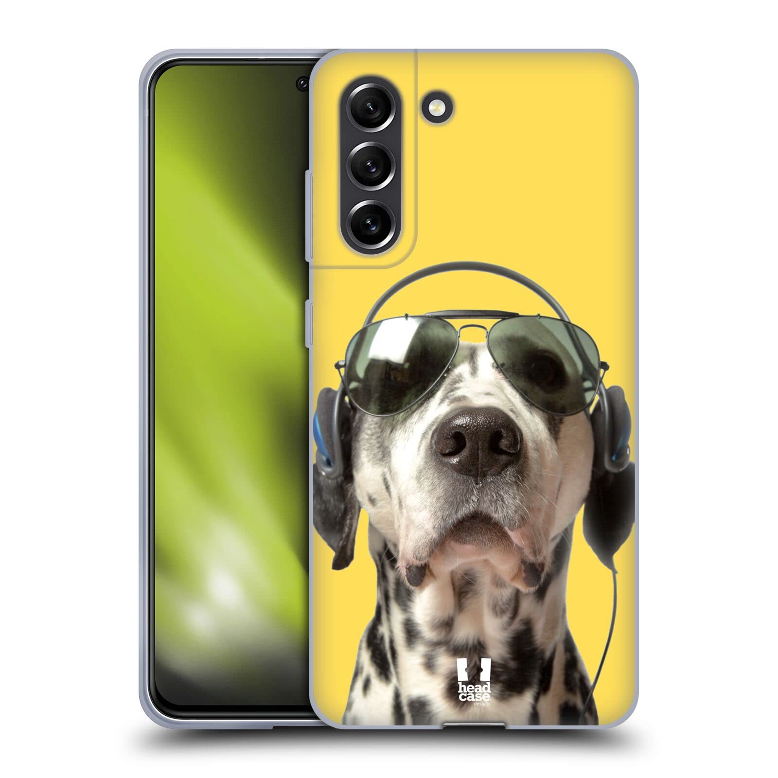 Funny Grooving Dalmatian Soft Gel Case for Samsung Galaxy S21 FE 5G - Durable & Stylish Phone Cover for Everyday Use & Travel