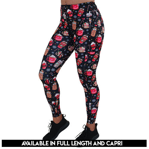 Treat Yo Self Leggings - High Waisted Yoga Pants for Women, Soft & Stretchy Workout Leggings - Perfect for Yoga, Gym, Running and Lounge Wear
