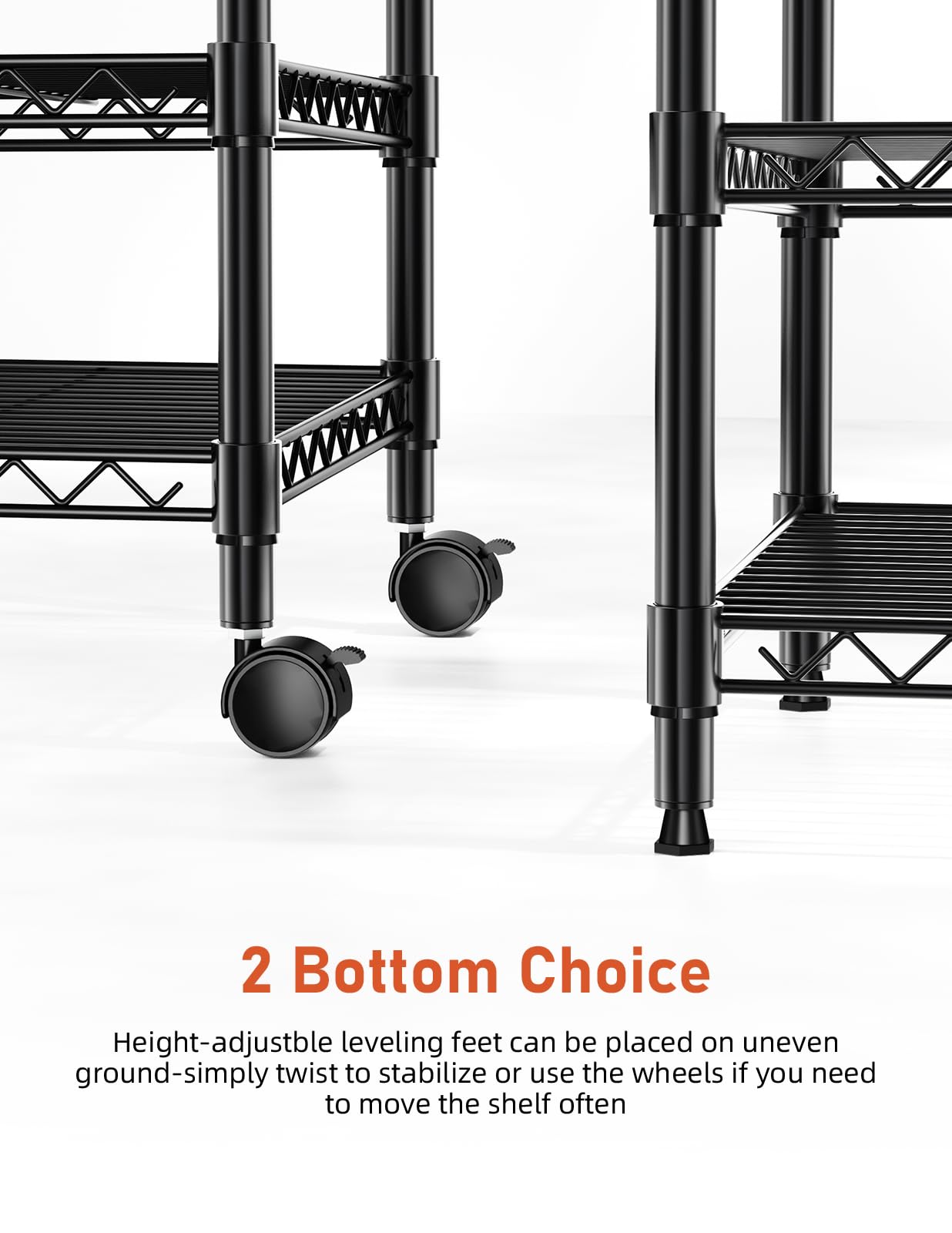 Simple Deluxe Heavy Duty 3-Tier Storage Shelves 750Lb Capacity, 24.02