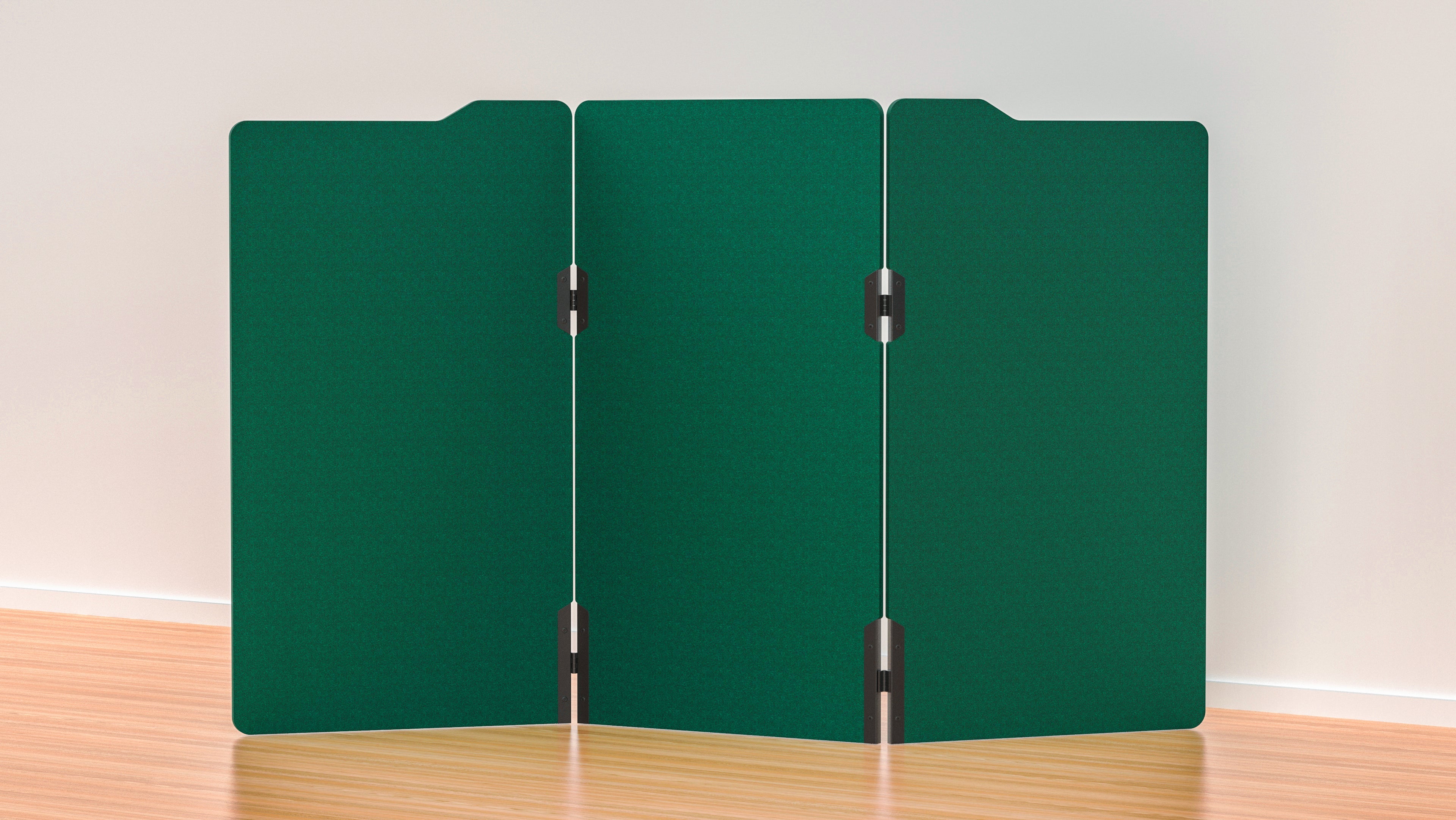 Milford 3-Panel Acoustic Freestanding Room Divider - 1000x1800mm Soundproof Partition Screen for Office, Home & Studio - No Feet Design