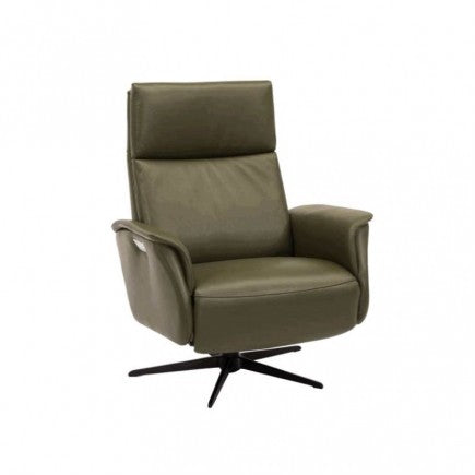Hjort Knudsen 8007 Superior Swivel Recliner Chair - 360 Degree Rotating Ergonomic Lounge Chair with Padded Armrests for Living Room, Bedroom & Home Theater Comfort