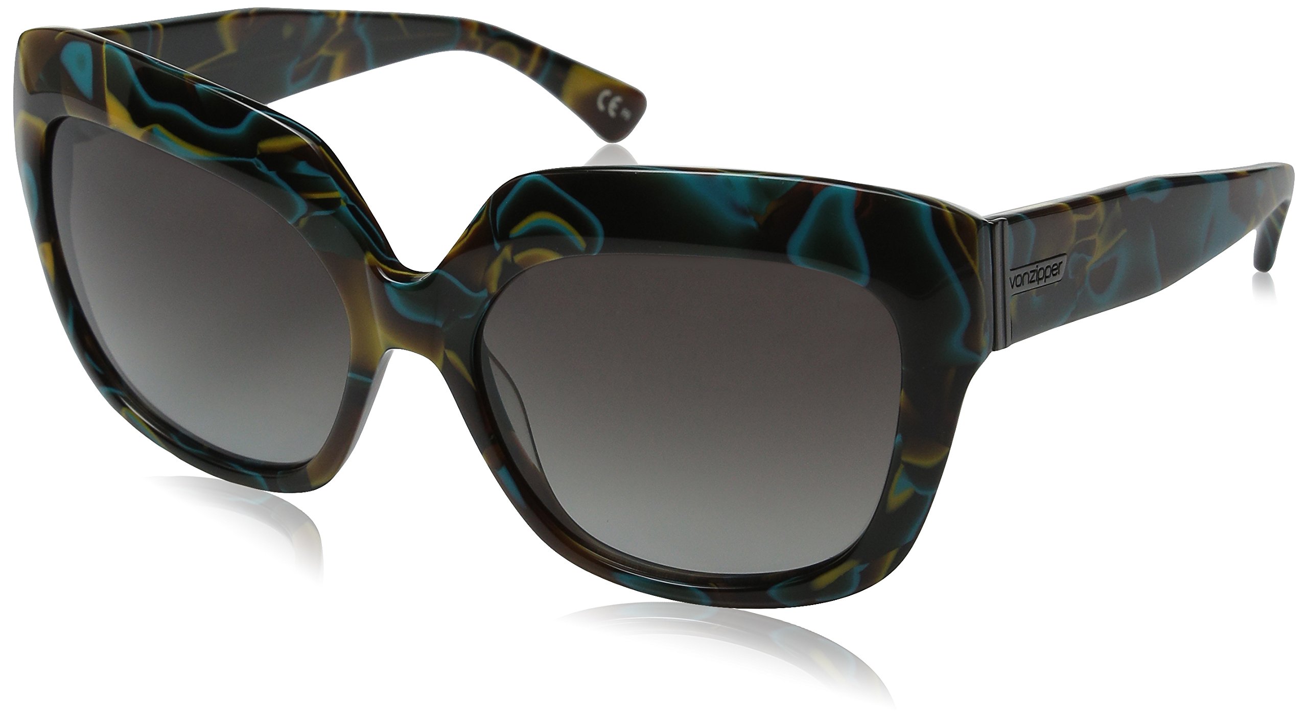 VonZipper Women's Poly Cateye Sunglasses - UV Protection, Retro Style, Lightweight & Durable - Perfect for Beach, Driving & Outdoor Activities