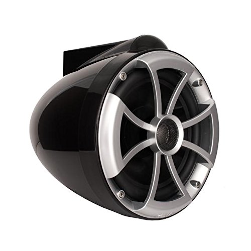 Wet Sounds ICON8B-SBM 8 Inch Black Swivel Tower Marine Speakers with Nautique G Tower Adapters - Perfect for Boat, Wakeboard Tower, and Water Sports Audio System