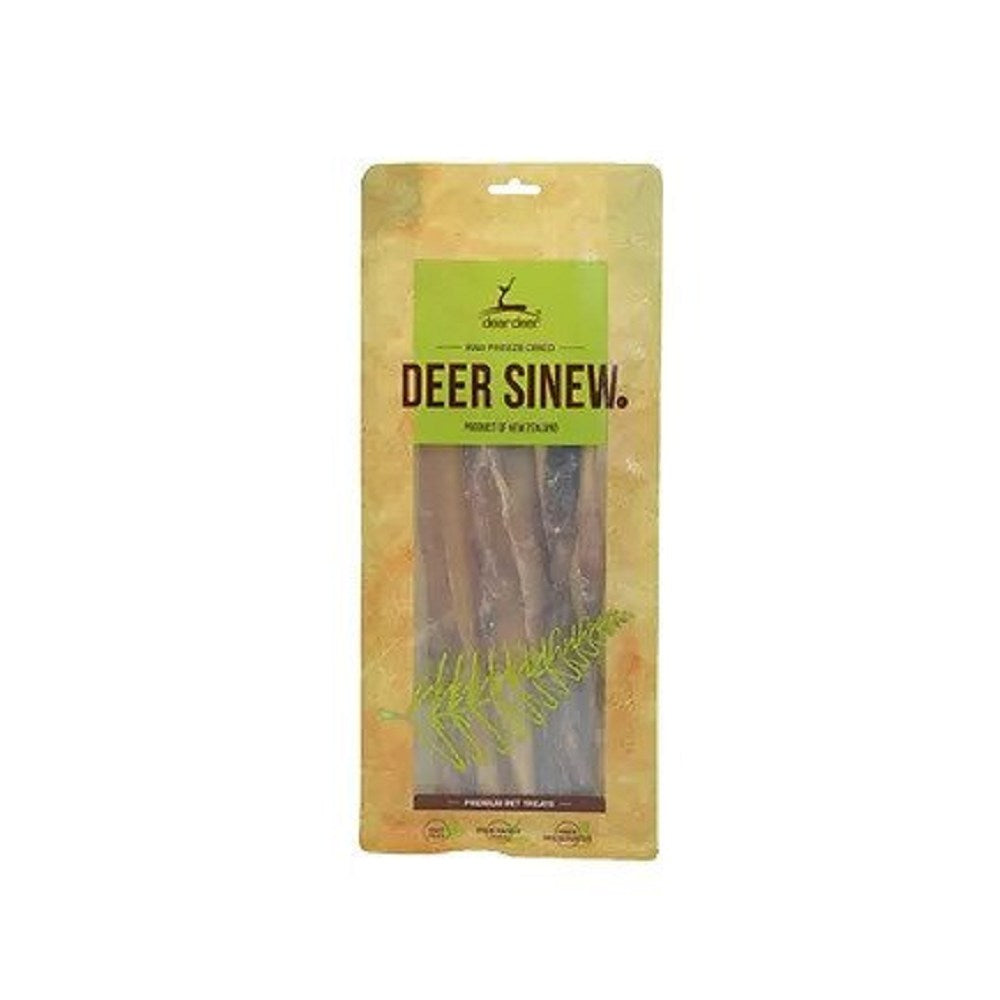 Premium Freeze-Dried Deer Sinew Dog Treats - All-Natural, High-Protein Chews for Training & Dental Health - Perfect for Active Dogs & Puppies