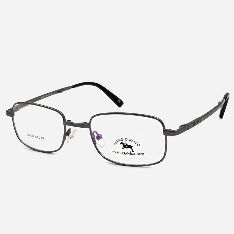 Bclear Men's Foldable Full Rim Alloy Frame Eyeglasses ZT1036 - Lightweight Reading Glasses for Men, Durable & Stylish Eyewear for Work, Travel, and Everyday Use