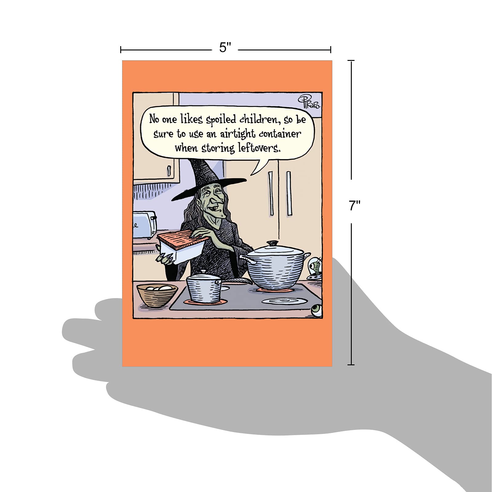 Funny Halloween Card with Envelope - Spooky & Festive Notecard for Halloween - Perfect for Parties, Trick-or-Treating & Gifts - C9475HWG