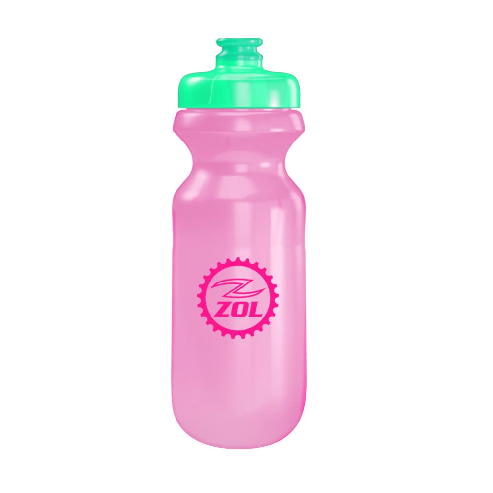 Zol Sport Mix & Match Bike Water Bottles - Leak Proof Cycling Water Bottle for Road & Mountain Bikes - Perfect for Cycling, Hiking, Gym & Outdoor Sports