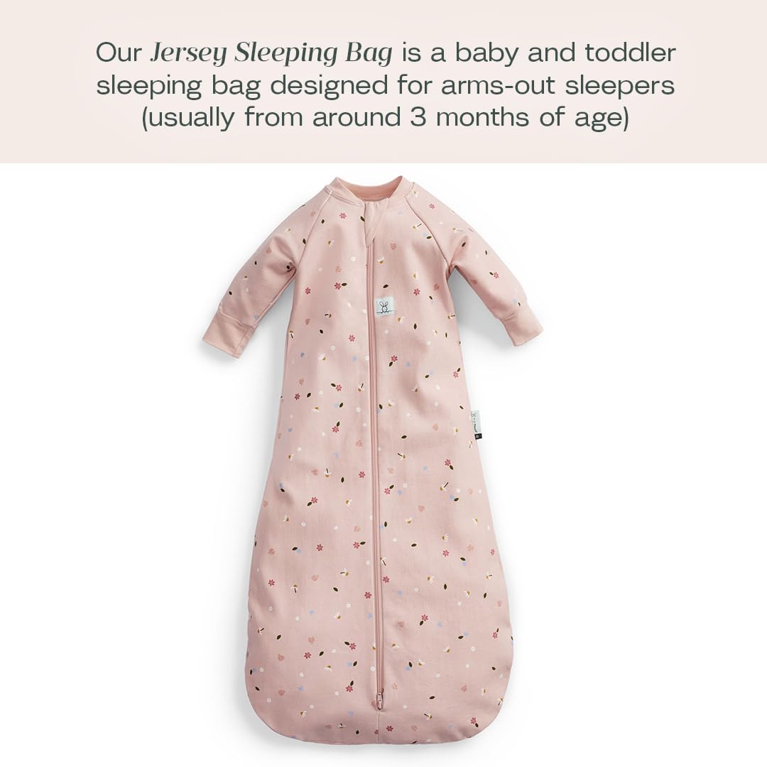 ErgoPouch Jersey Baby Sleep Sack - Long Sleeve Organic Cotton Sleeping Bag for Infants & Toddlers - Soft, Breathable & Comfortable Wear for Nursery, Daycare & Home Use