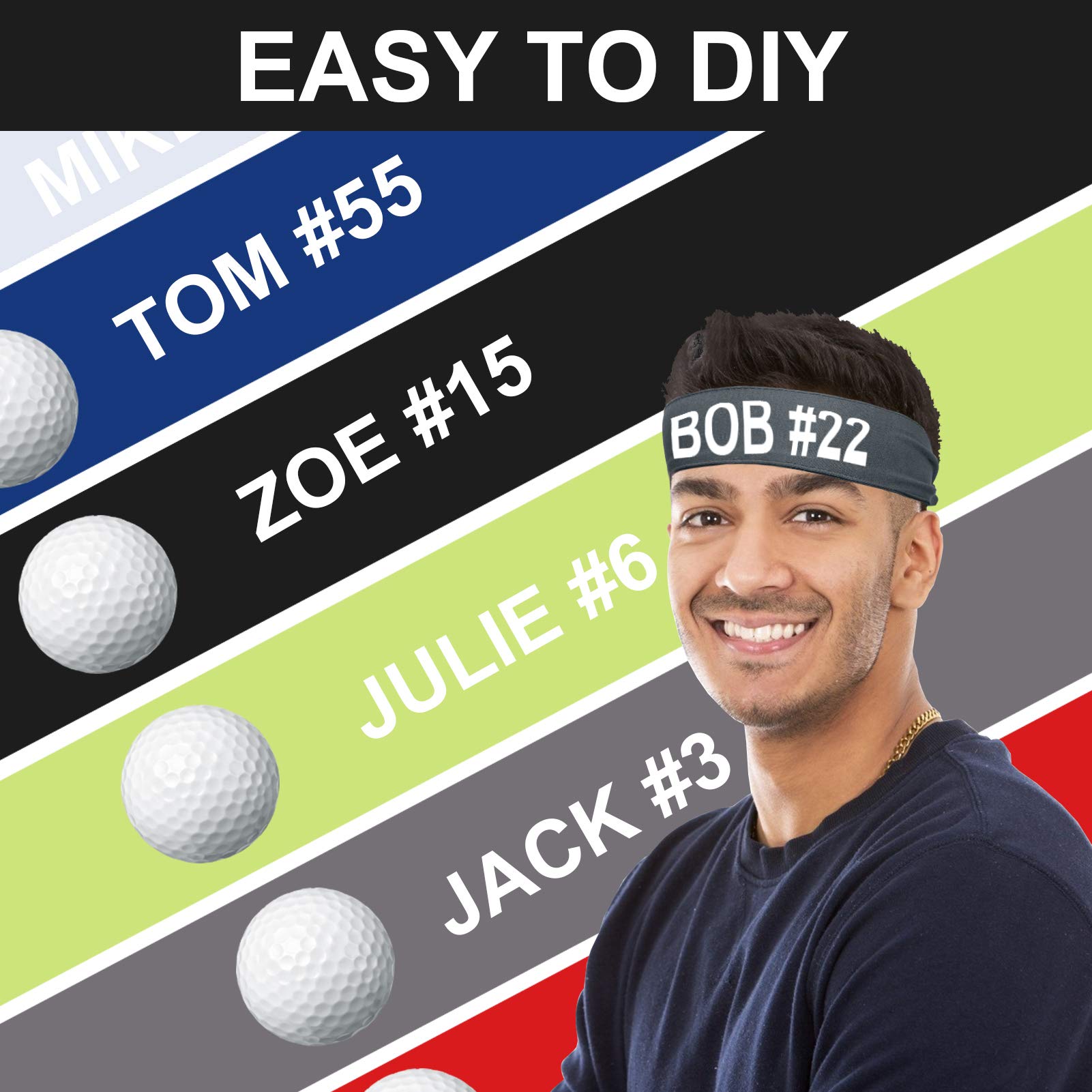 Men's Head Tie & Athletic Sweatbands - Breathable Sports Headbands for Tennis, Karate, Ninja Training - Unisex Workout Sweatbands for Men & Women - Perfect for Martial Arts, Gym, Running & Sports Activities