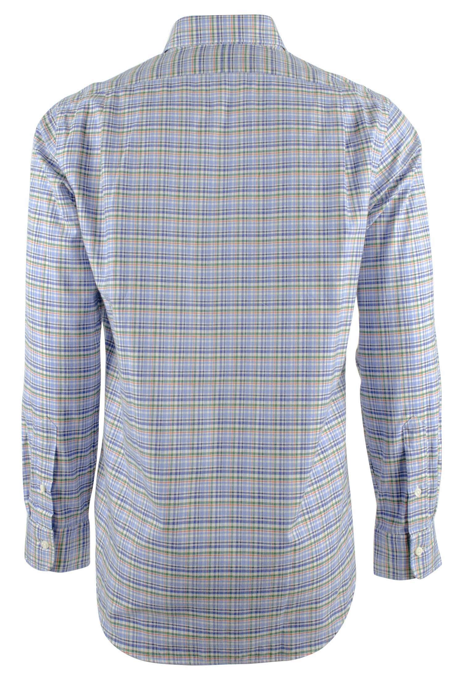 Men's Classic Plaid Oxford Long Sleeve Button Down Shirt - Casual Business Wear for Office, Dating & Outdoor Activities - Size B-M