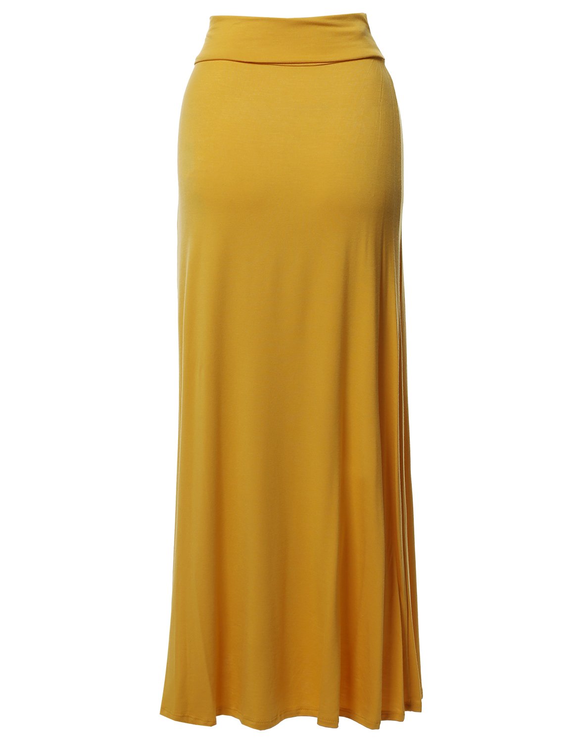 Stylish Women's Fold Over Flare Long Maxi Skirt - Boho Chic High Waisted Beach Skirt for Summer, Vacations & Casual Outings