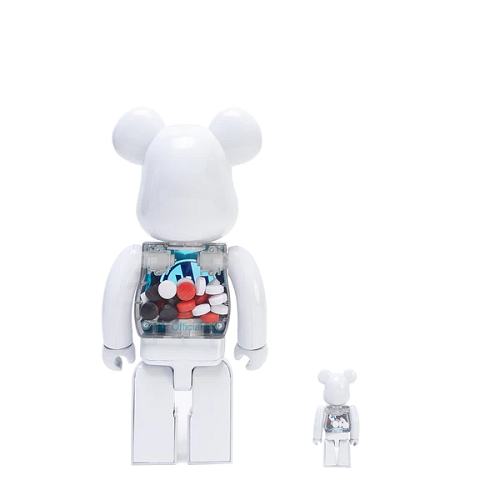 Be@rbrick PiL Chrome Version 100% & 400% Collectible Figure Set - Limited Edition Bearbrick for Display & Gifts