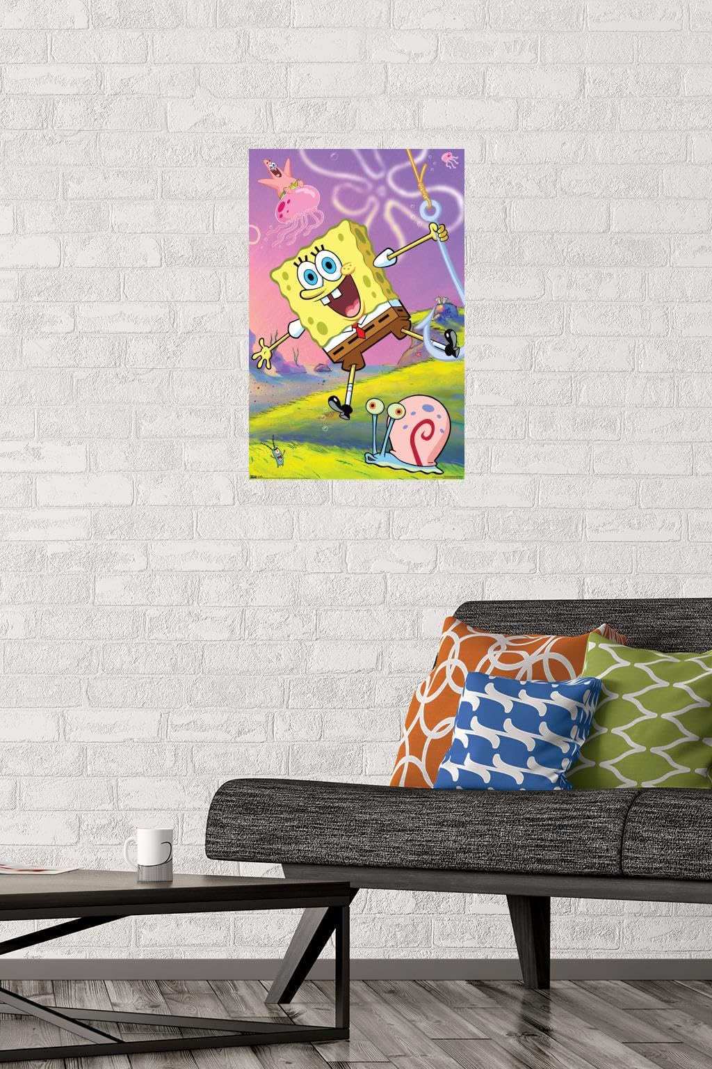 Trends International Nickelodeon SpongeBob SquarePants Wall Poster - 14.725 x 22.375 Inches, Premium Unframed Print for Kids Room Decor, TV Show Fans & Cartoon Lovers