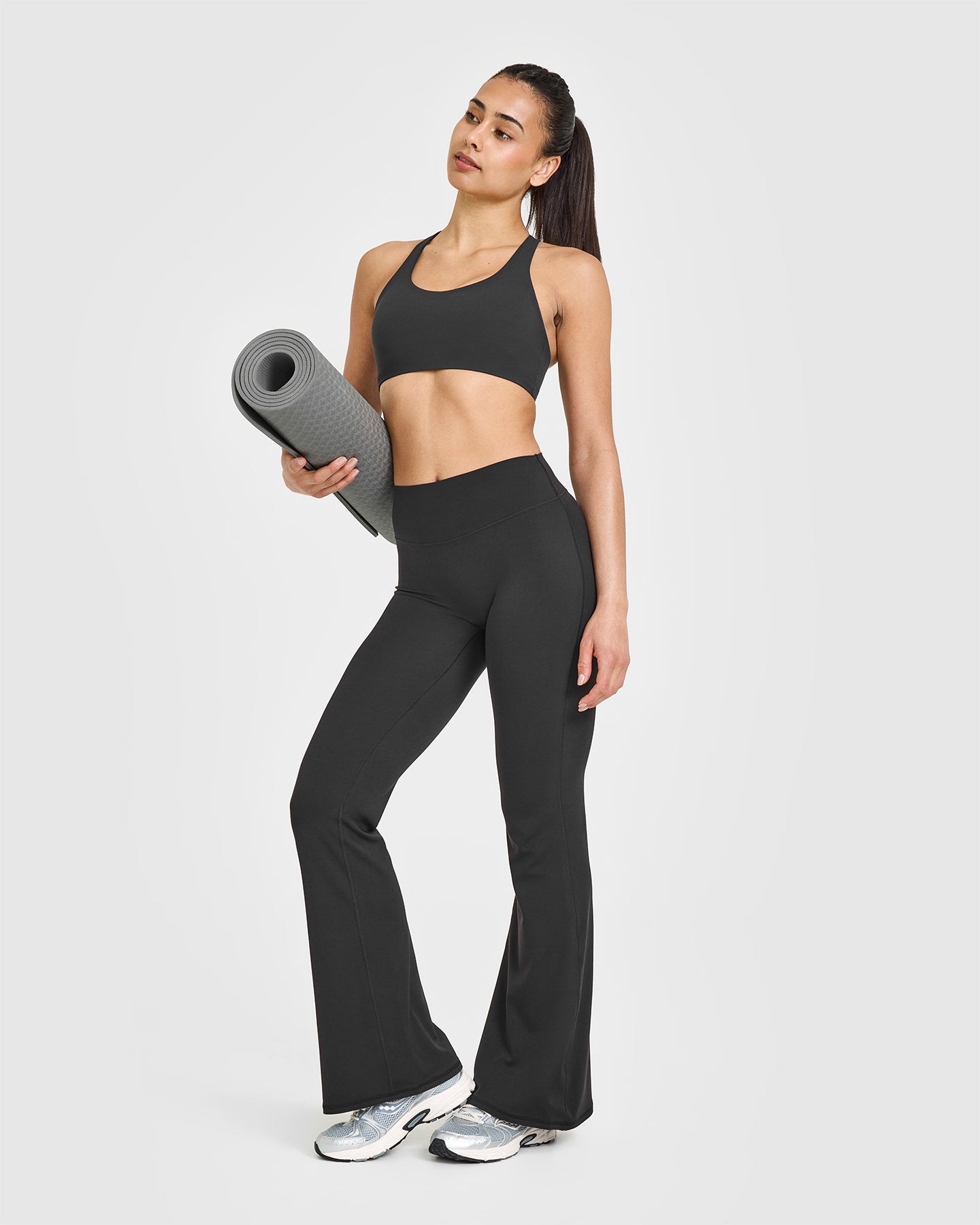 SoftMotion™ High Support Sports Bra for Women - Soft Black | Breathable & Comfortable Workout Top for Running, Yoga & Gym