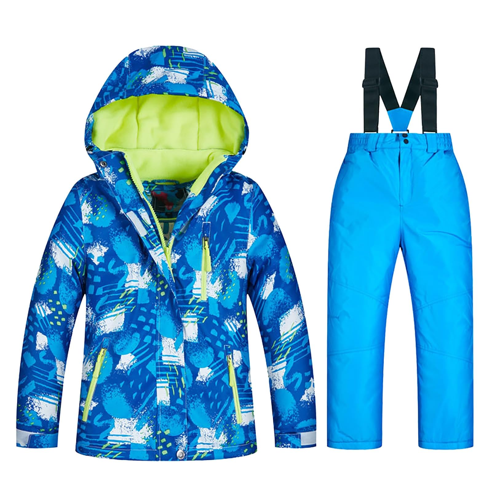 Baby Christmas Outfit for Girls & Boys - Windproof Ski Jacket & Snow Pants Set (5T, 9-10 Years) | Winter Coats for Snow Play & Holiday Photos