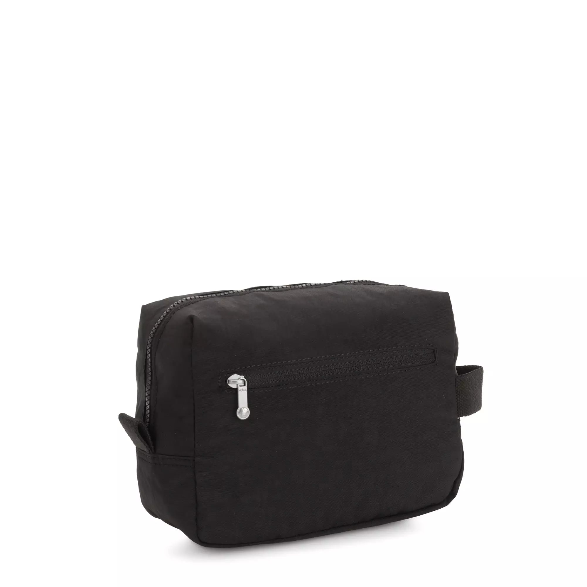 Kipling Parac Small Toiletry Bag - Water-Resistant Travel Cosmetic Organizer (Black Noir) | Perfect for Carry-On Luggage, Gym Essentials & Weekend Getaways