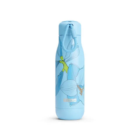Zoku 500ml Stainless Steel Water Bottle - Insulated, Leak Proof, BPA Free - Perfect for Gym, Hiking & Outdoor Activities