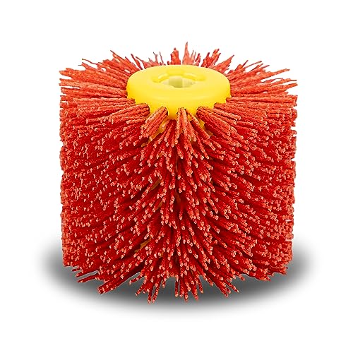 SALI Nylon Polishing Brush for Wood Floors - Rust & Deburring Tool (120x100x19mm) - Perfect for DIY & Restoration