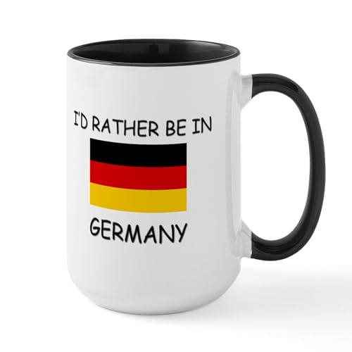 White/Black Inside - I'd Rather Be In Germany Large Mug