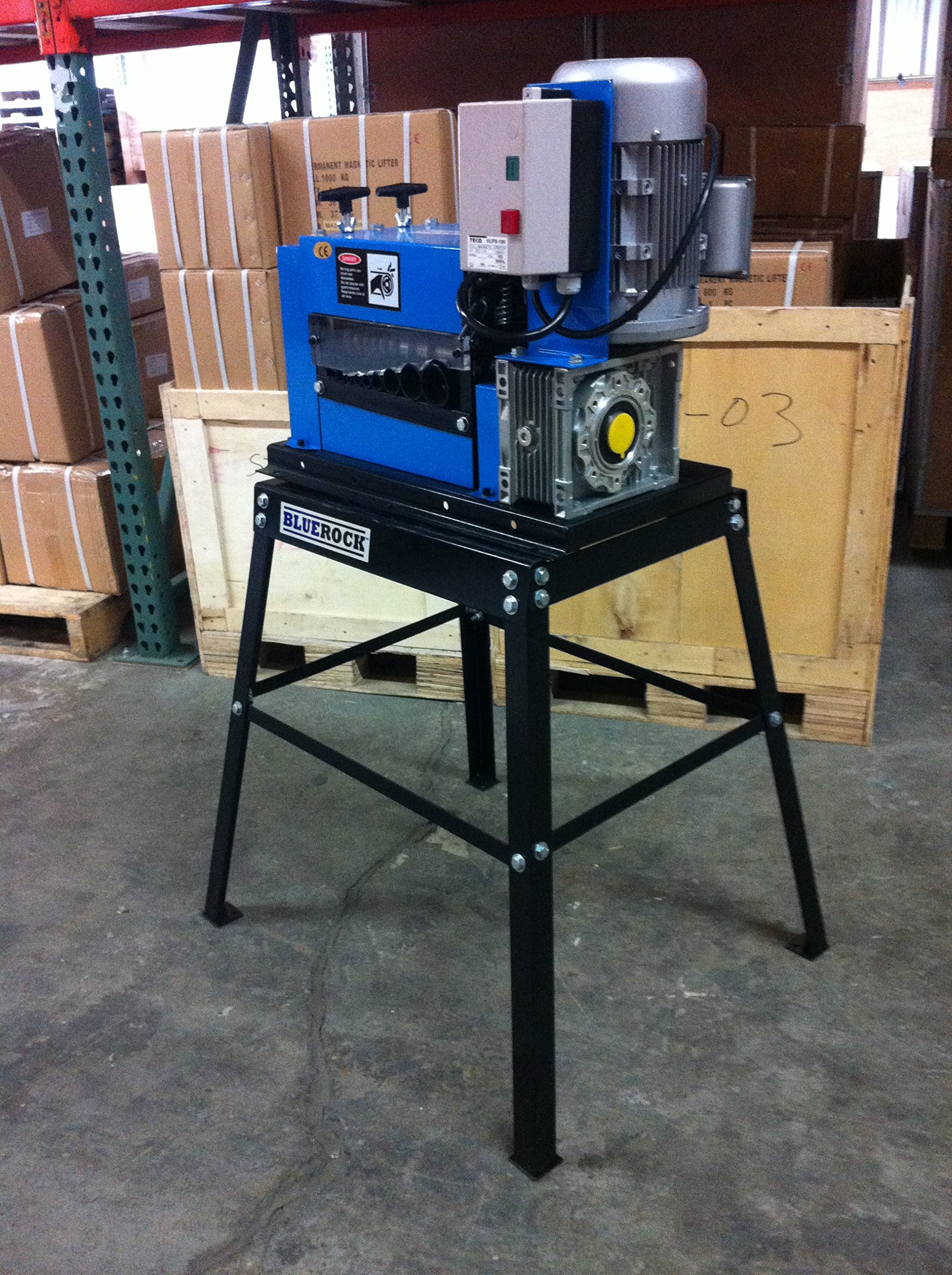 BLUEROCK TOOLS UMT-11 Universal Mounting Table for Wire Stripping Machines - Heavy Duty Workbench for Electrical Wiring & Cable Assembly Workspace