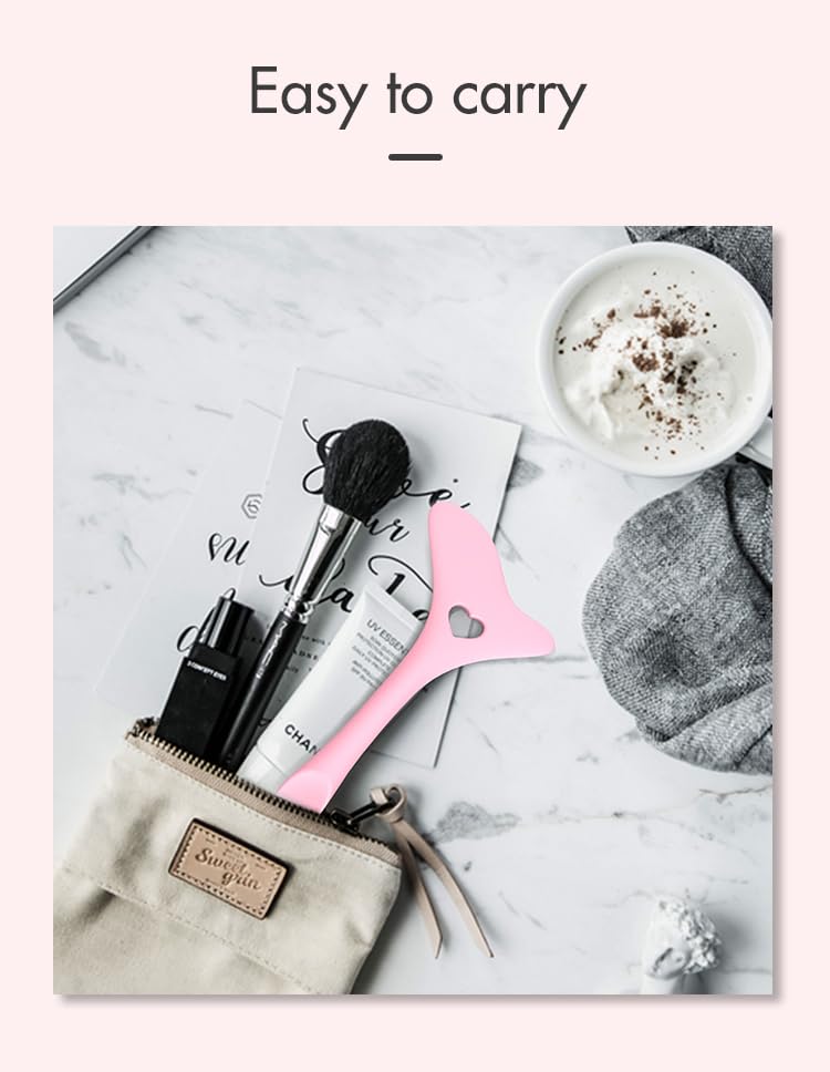 Vitalogy Reusable Winged Eyeliner Stencil - 3-in-1 Makeup Guide Tool for Eyeliner, Eyeshadow & Eyelash Application | Lipstick Aid & Grooming Tool | Easy to Use, Matte Finish | Perfect for Daily Makeup, Special Occasions & Professional Use