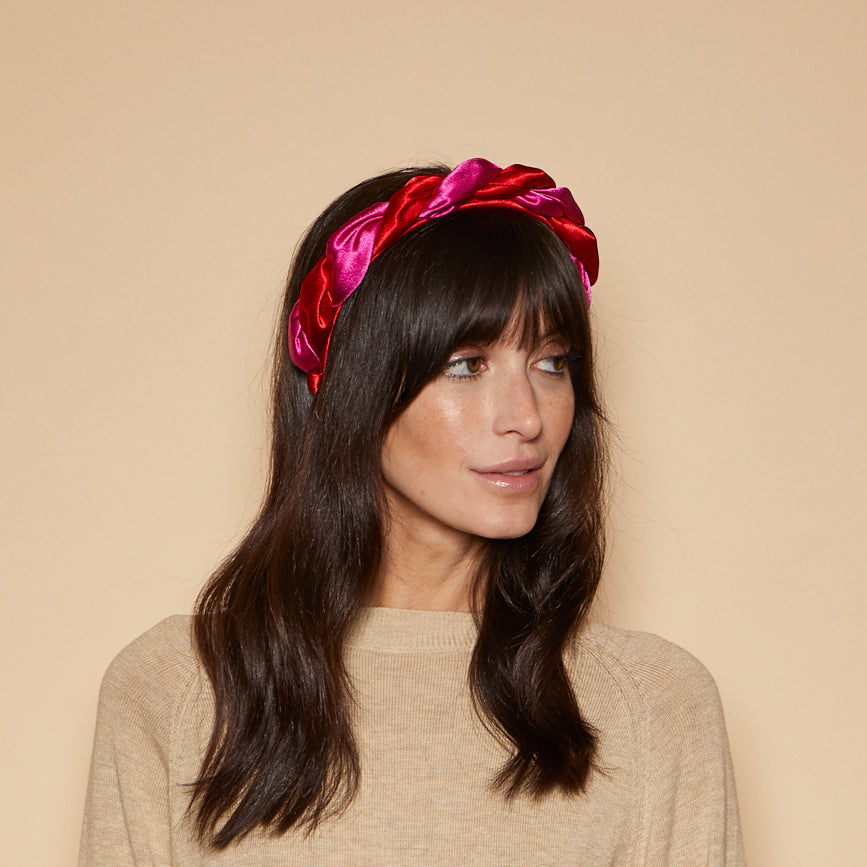 Edith Satin Twist Headband for Women - Elegant Hair Accessory for Weddings, Parties & Everyday Wear
