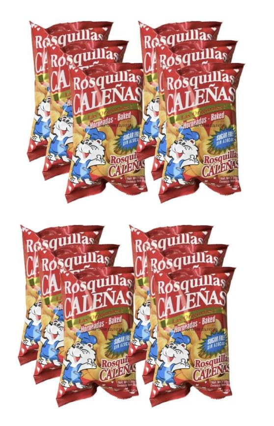 Authentic Colombian Rosquillas Caleñas - 12 Pack (30g Each) | Traditional Cheese Snacks | Imported from Colombia | Perfect for Parties, Snacking & Gifts