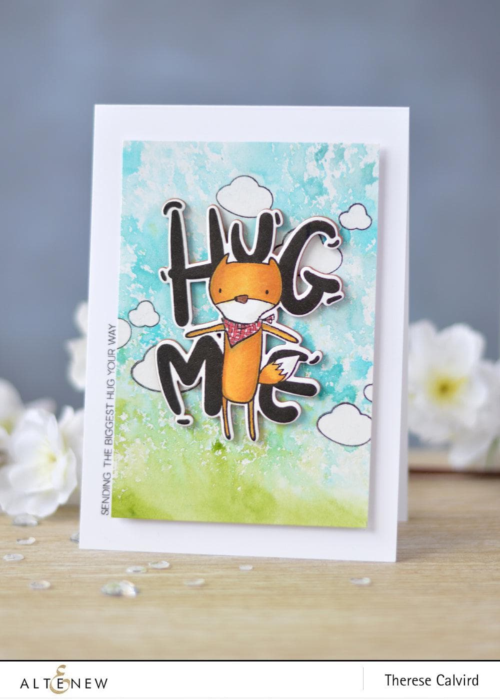 Hug Me Stamp & Die Bundle Set for Card Making, Scrapbooking, DIY Crafts - Perfect for Greeting Cards, Invitations, and Paper Projects