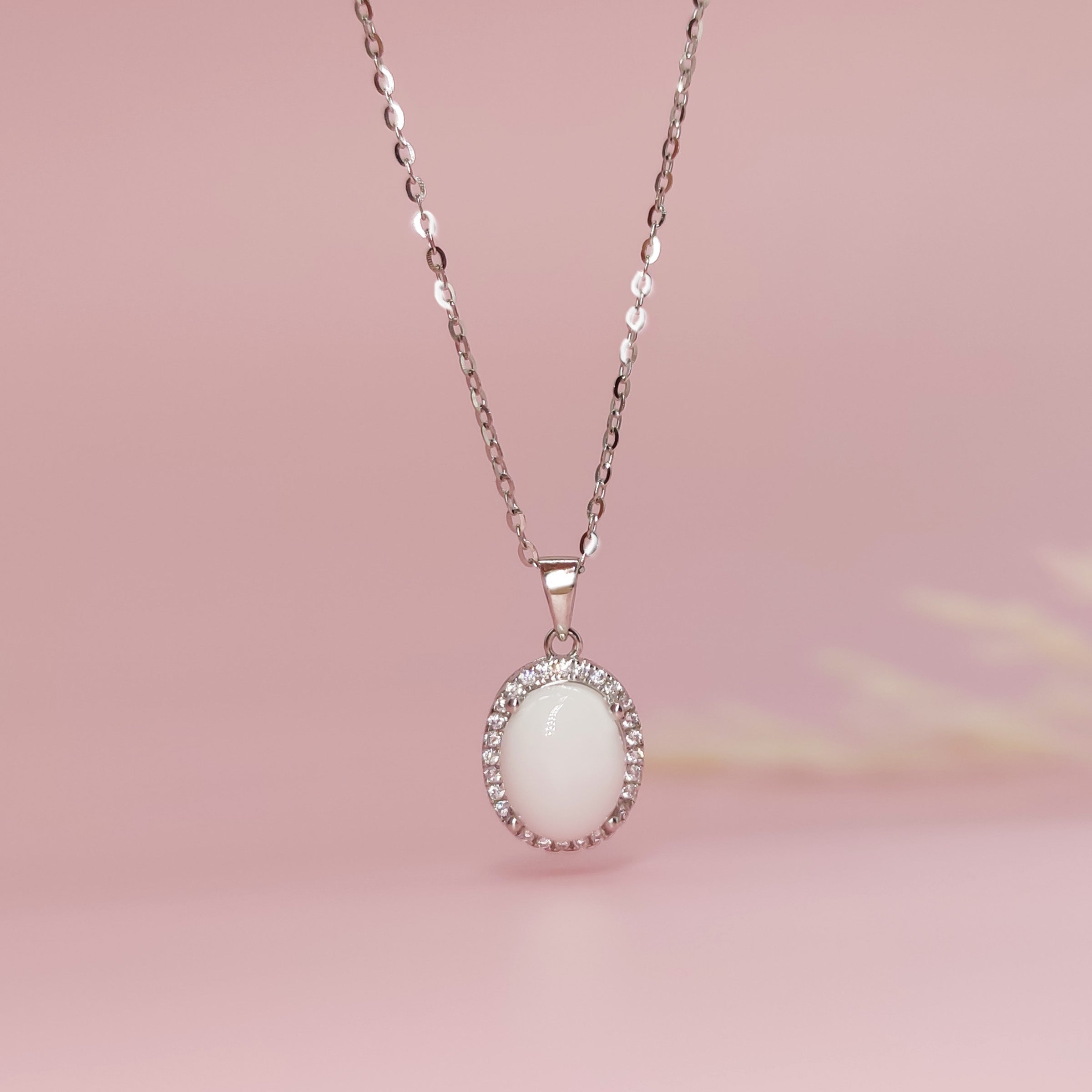 Sterling Silver Halo Oval Breastmilk Keepsake Jewelry Set - DIY Ring, Necklace & Earrings Kit for New Moms - Perfect for Mother's Day Gifts and Baby Memory Preservation