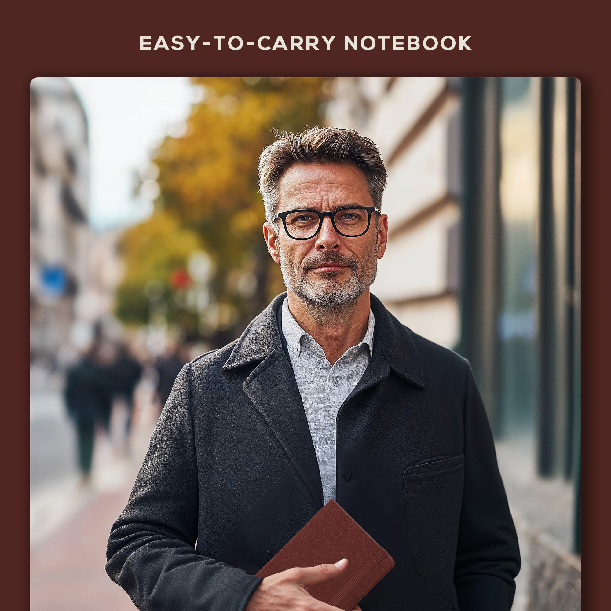 BEECHMORE BOOKS A6 Lined Journal Notebook - 4.1 x 5.8 Inch Hardcover Leather Writing Notebook with 160 Pages (120 GSM Thick Paper) - Perfect Gift for Women & Men, Ideal for Work, School, Travel & Daily Journaling - Includes Gift Box