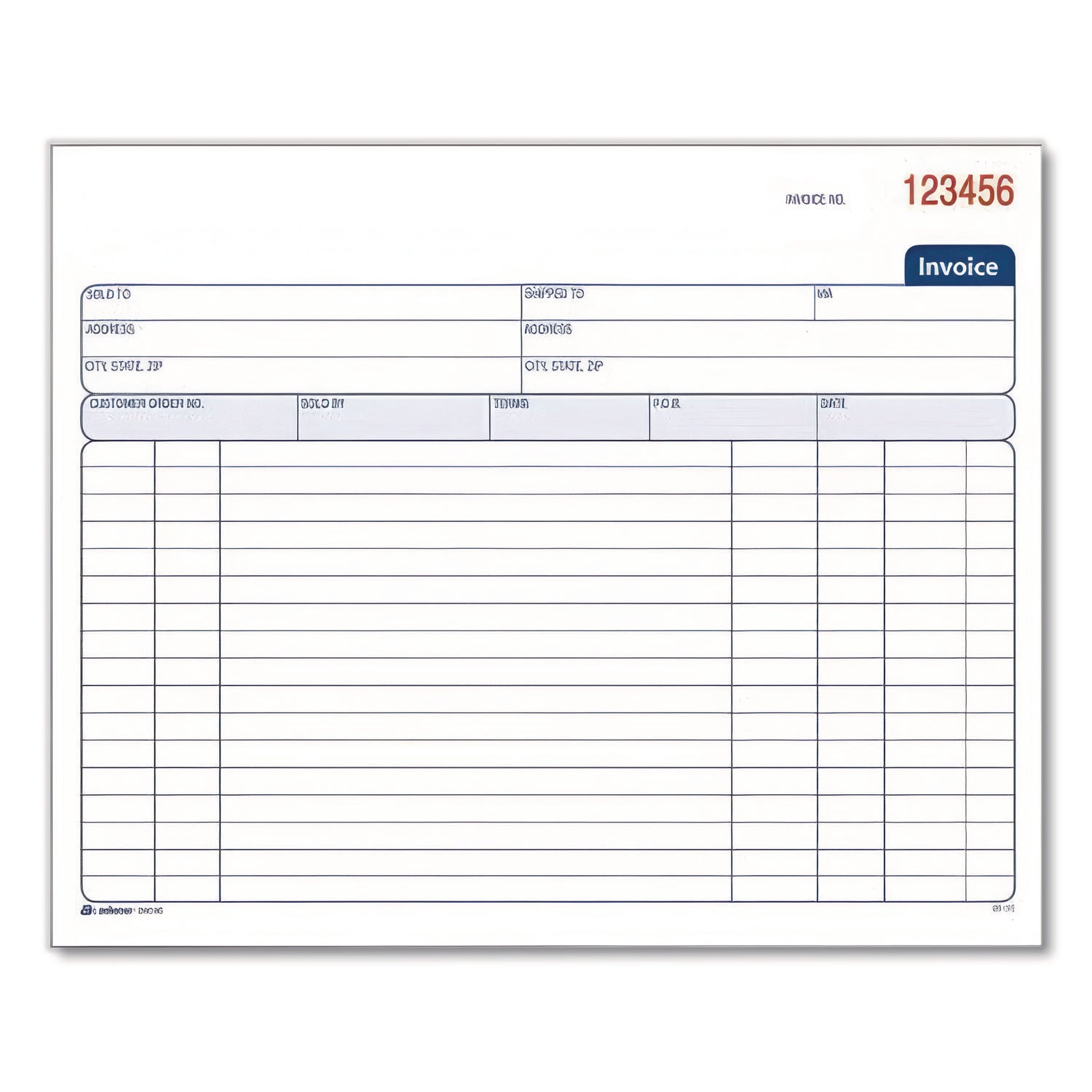 Adams® Multipart General Purpose Invoice Pad - 2-Part Carbonless, 8.38