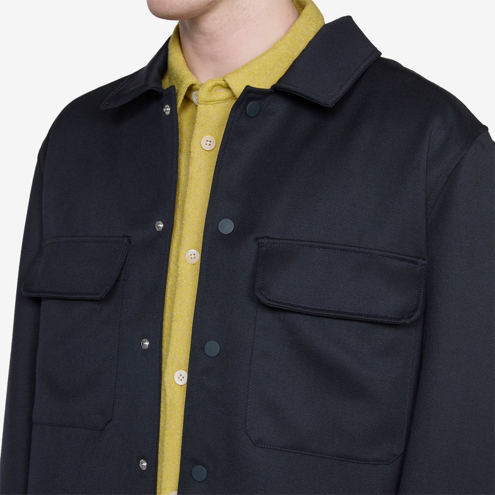 Men's Sandel Shirt Jacket - Lightweight Casual Navy Blue Shacket for Spring & Fall | Perfect for Outdoor Activities, Travel, and Everyday Wear