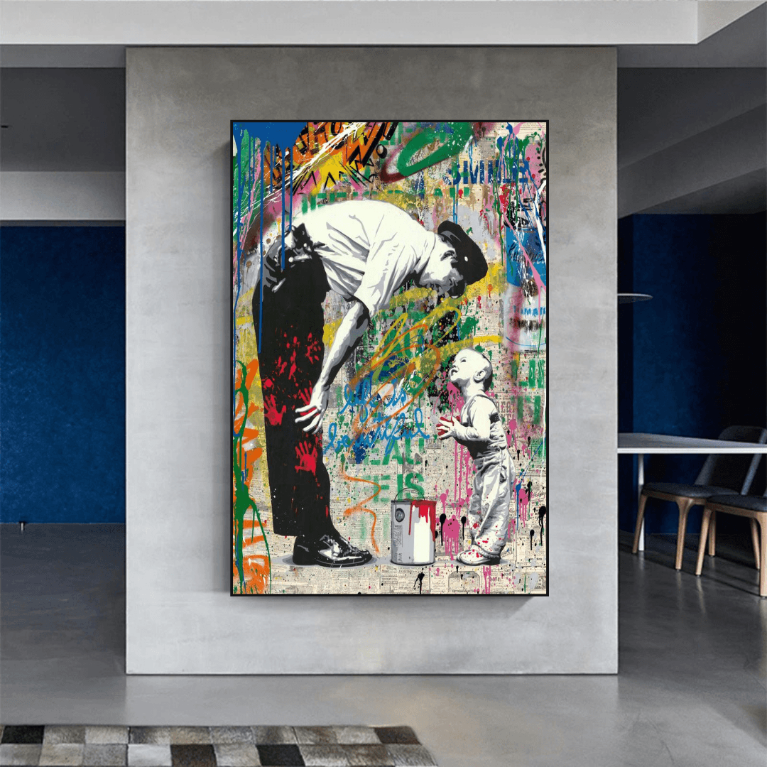 Banksy Life is Beautiful Poster - Powerful Street Art Statement for Home & Office Decor | Inspirational Wall Art for Living Room, Bedroom or Studio