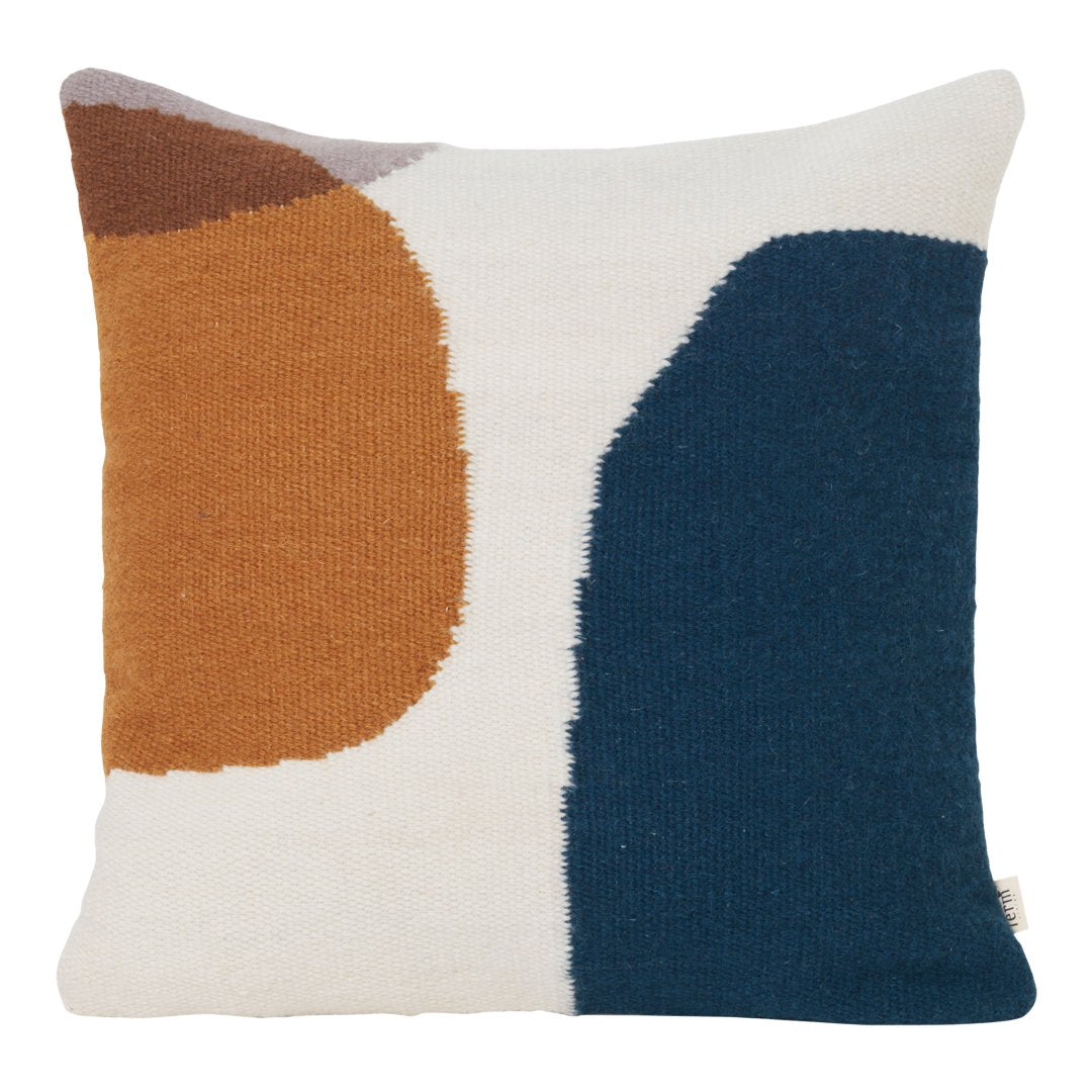 Ferm Living Kelim Cushion Cover - Boho Chic Decorative Pillow for Sofa, Bed & Home Decor - Perfect for Living Room, Bedroom & Bohemian Style Interiors