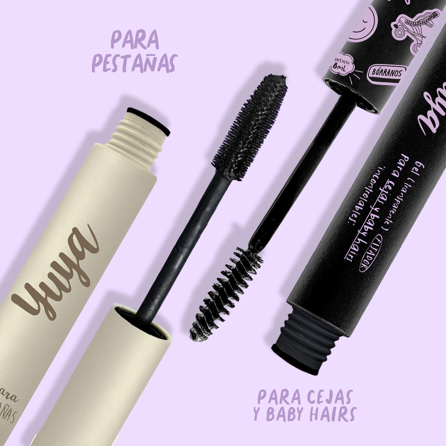 10-in-1 Oil-Infused Mascara & Brow Gel Set - Volumizing, Lengthening & Eyebrow Styling Kit for Natural Lashes & Defined Brows - Perfect for Daily Makeup, Special Occasions & Photo Shoots