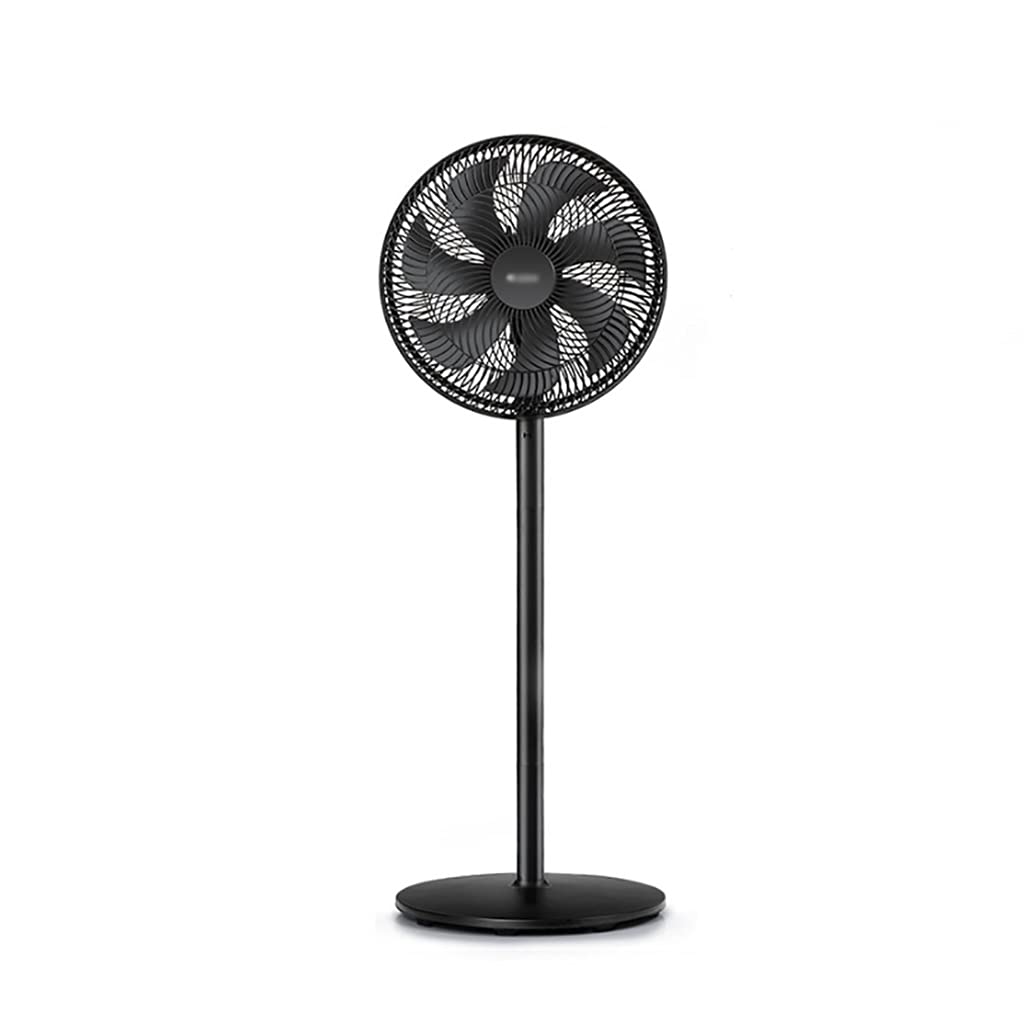 14'' Quiet DC Motor Standing Pedestal Fan - 3-Speed Adjustable 50W Rechargeable Floor Fan for Bedroom, Home Office & Outdoor Use | Energy Efficient Cooling Solution