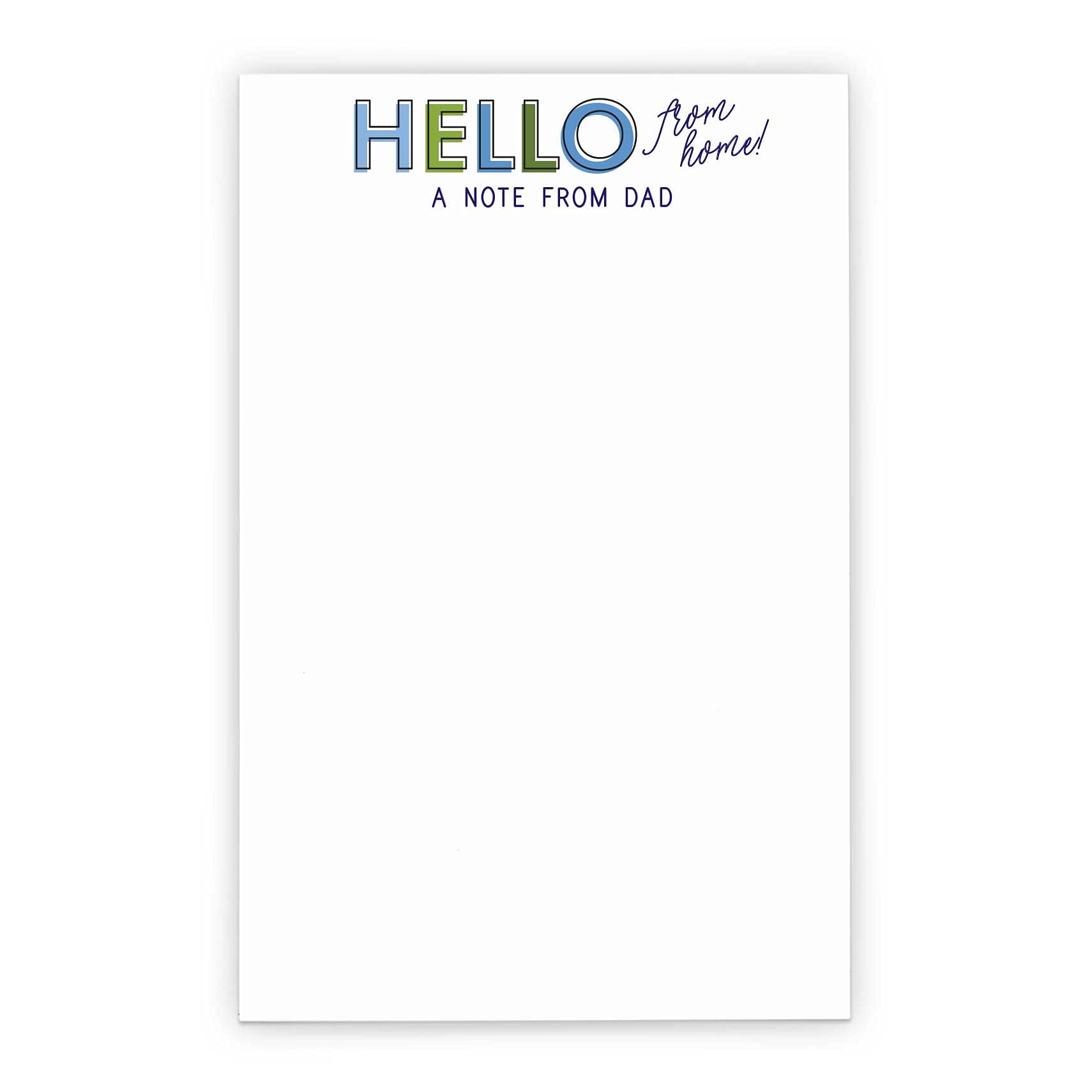 Personalized Camp Notepad for Dad - 5.5x8.5in Stationery Set | Perfect for Father's Day Gifts & Outdoor Adventures