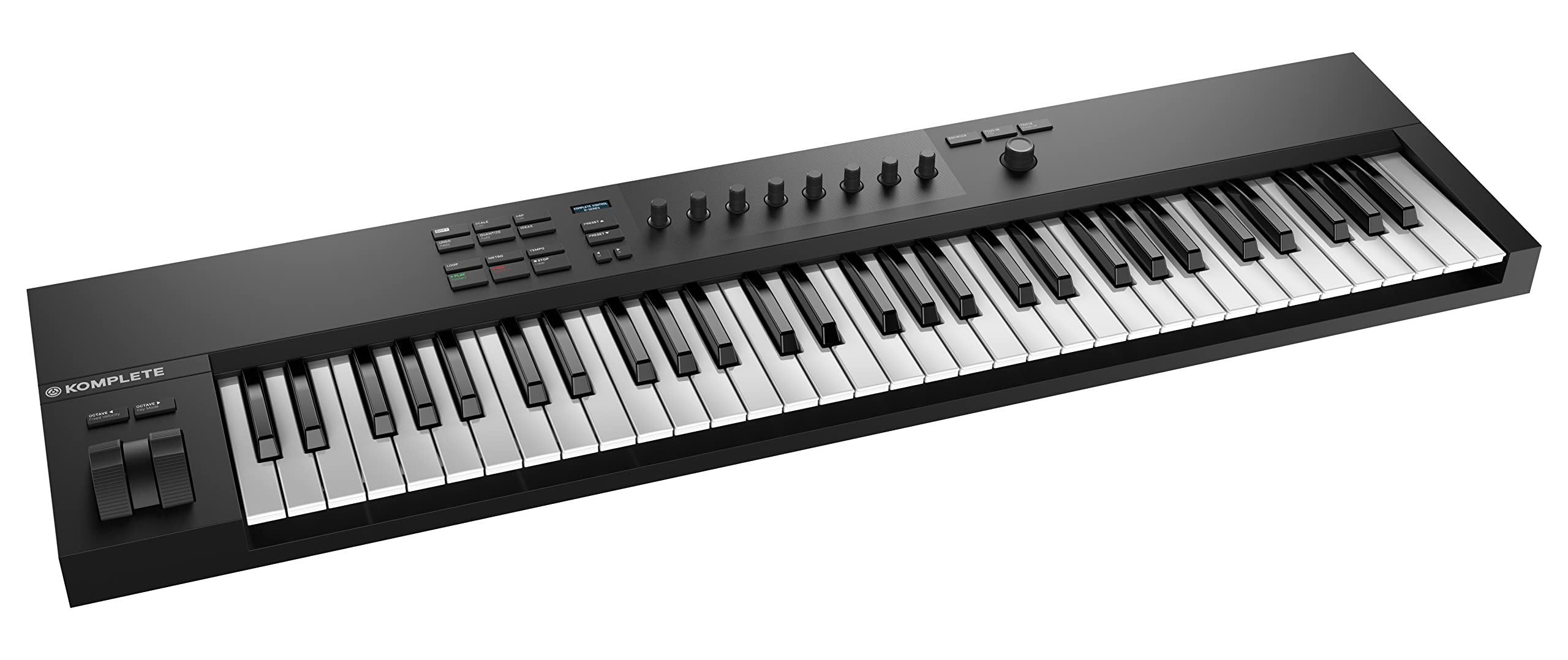 Native Instruments Komplete Kontrol A61 MIDI Keyboard Controller - 61-Key USB Music Production Keyboard for Studio & Live Performance